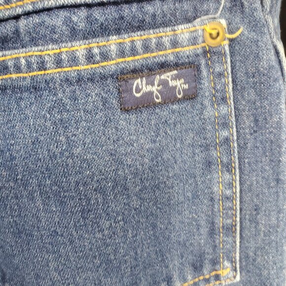 Vtg Charlies Angel Cheryl Tiegs Hi-Waist Mom Jeans sz 12 Tapered Leg Fit 27.5/29 - Picture 9 of 13